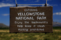 Entering Yellowstone