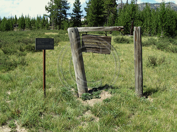 Entering Yellowstone
